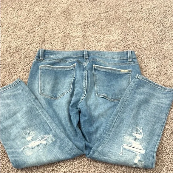 White House Black Market “The Straight” Jeans with Distressed Details - Picture 5 of 6